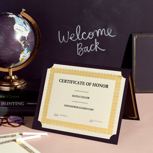 Award Certificate Holder With Gold Foil - Set of 6 Gartner Studios Certificate Holder