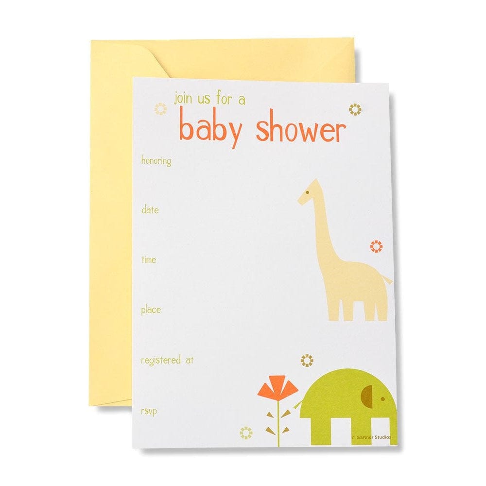 Baby Animals Neutral Baby Shower Invitation Gartner Studios Invitations 62684
