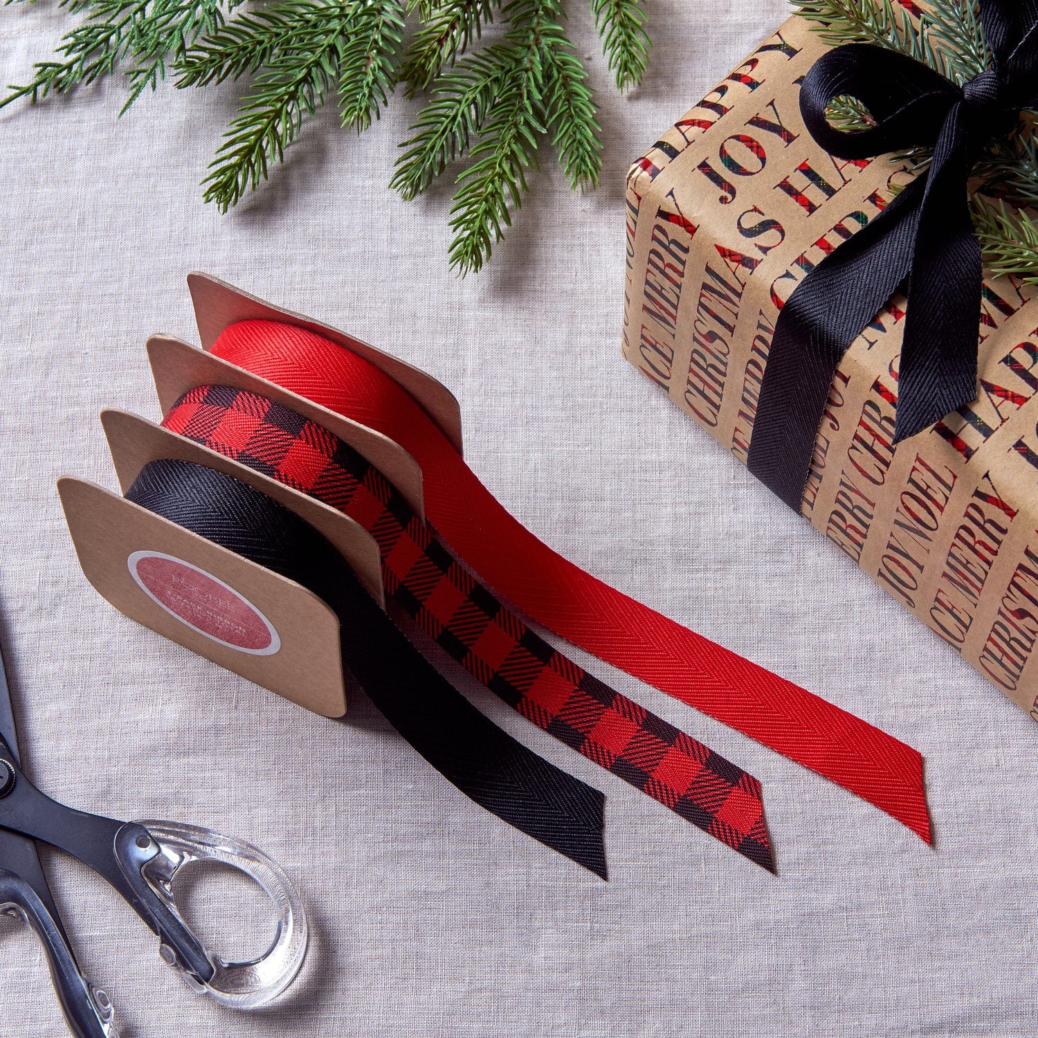 Black And Red 3 Pack Ribbon