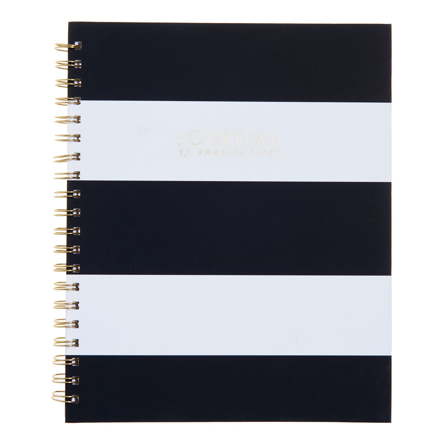 Black and White Stripe Journal Gartner Studios Notebooks 47343