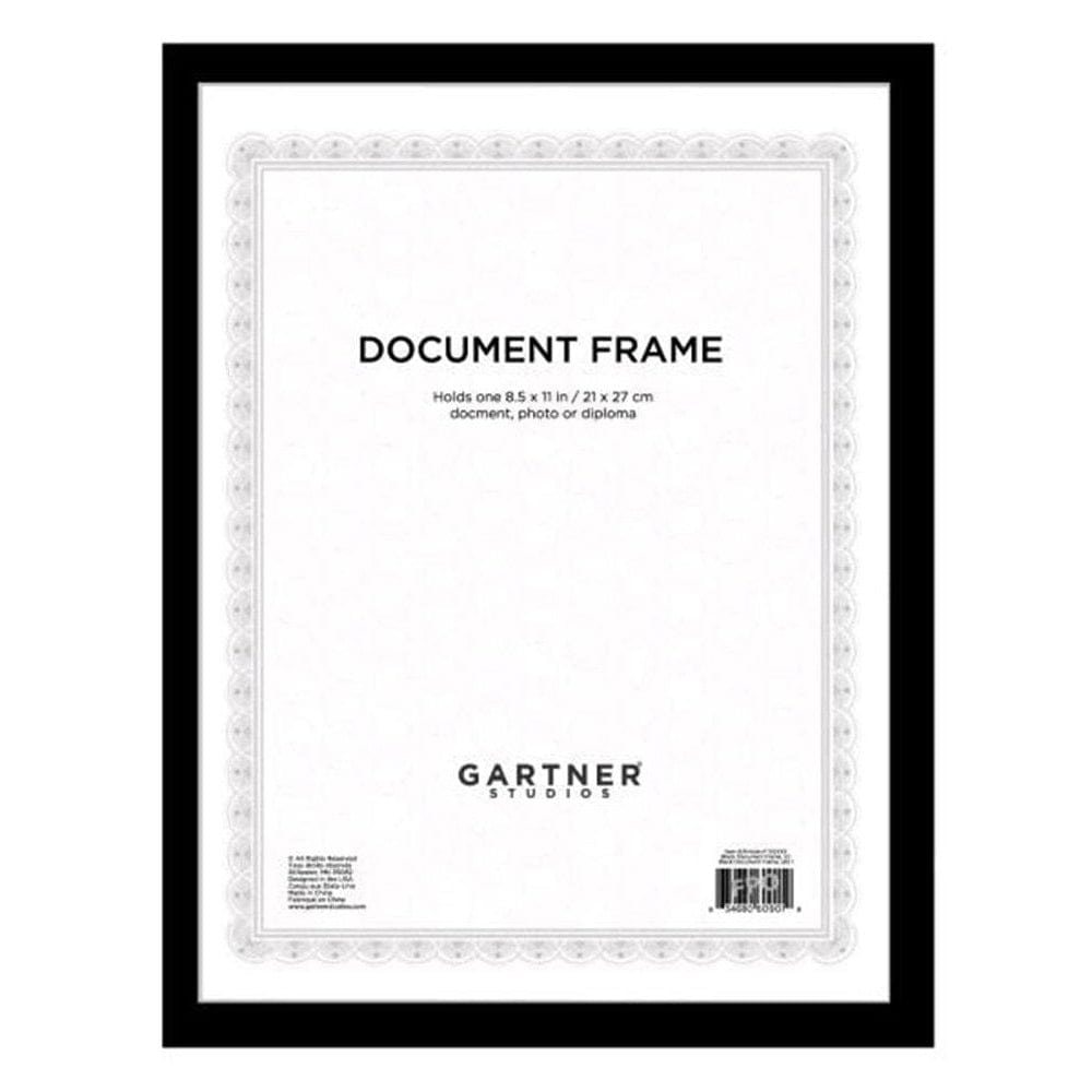 Black Certificate Frame Gartner Studios Certificate Holder 83638