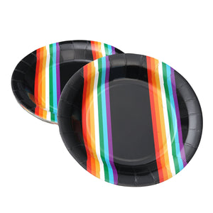 Black Rainbow Snack Plate Gartner Studios Plates + Dishes 61397