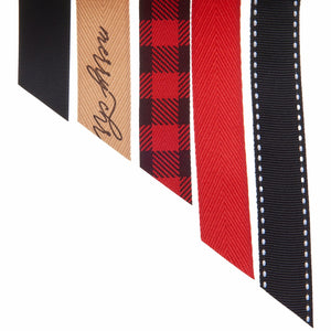 Black + Red Ribbon Kit - Set of 5 Gartner Studios Gift Bags 54280