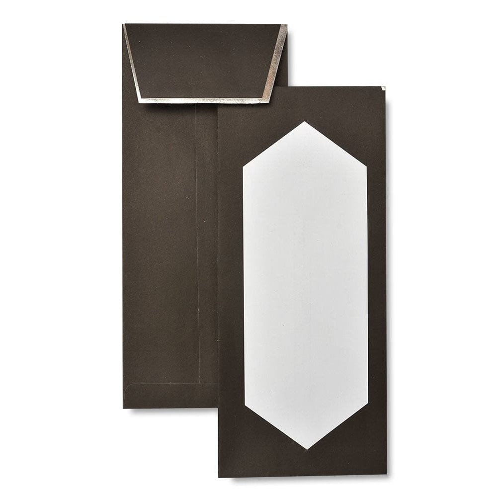 Black &amp; Silver Foil Side-Flap #10 Envelopes - 20 Count Gartner Studios Envelopes 24650