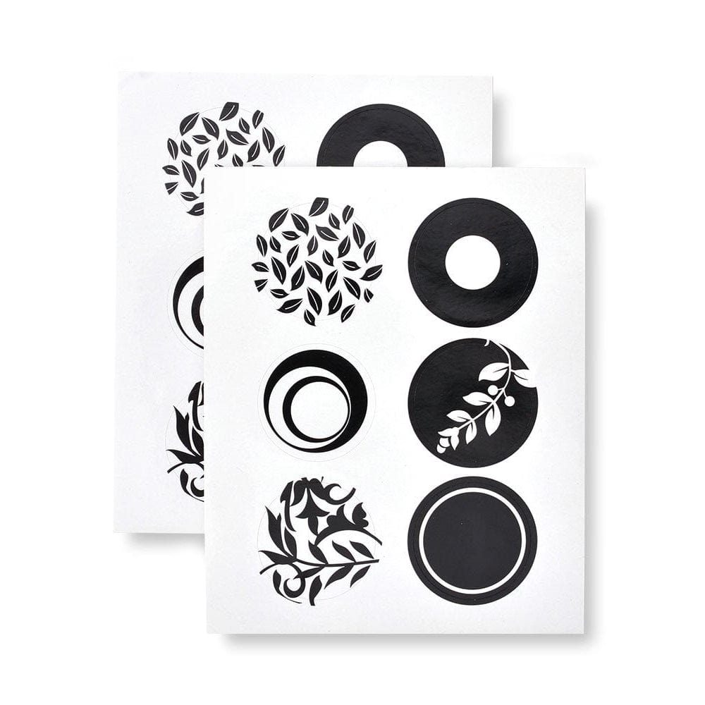 Black &amp; White Abstract Stickers - 12 Count Gartner Studios Stickers 61806
