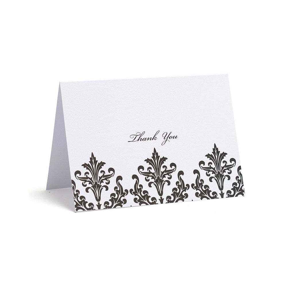 Black &amp; White French Floral Thank You Cards Gartner Studios Cards - Thank You 81382