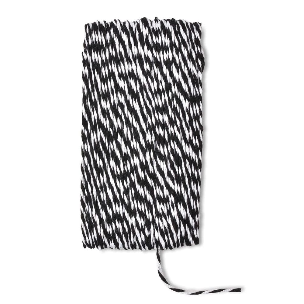 Black & White Striped Twine Gartner Studios Ribbon + Twine 27489