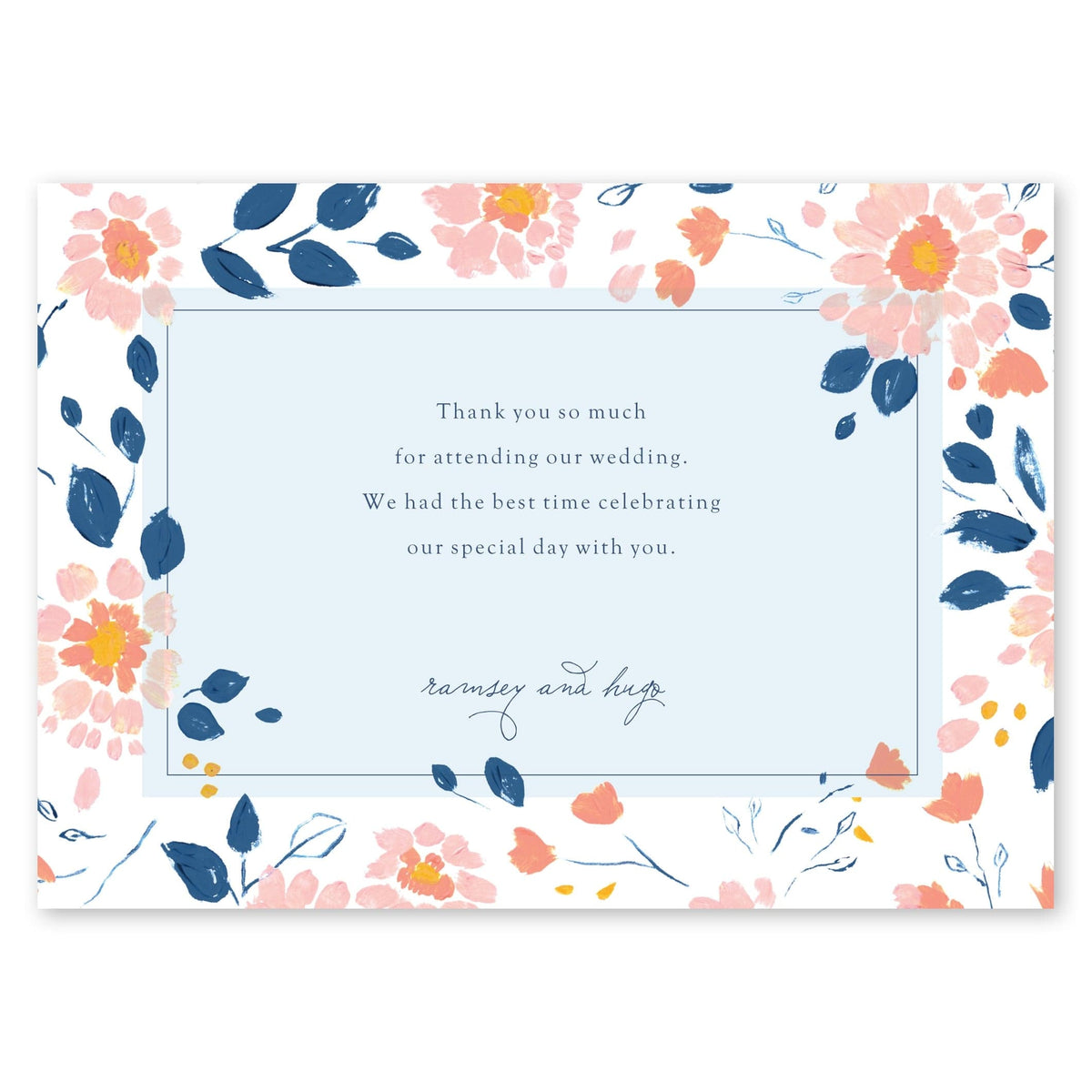 Blooming Aster Wedding Thank You Gartner Studios Cards - Thank You