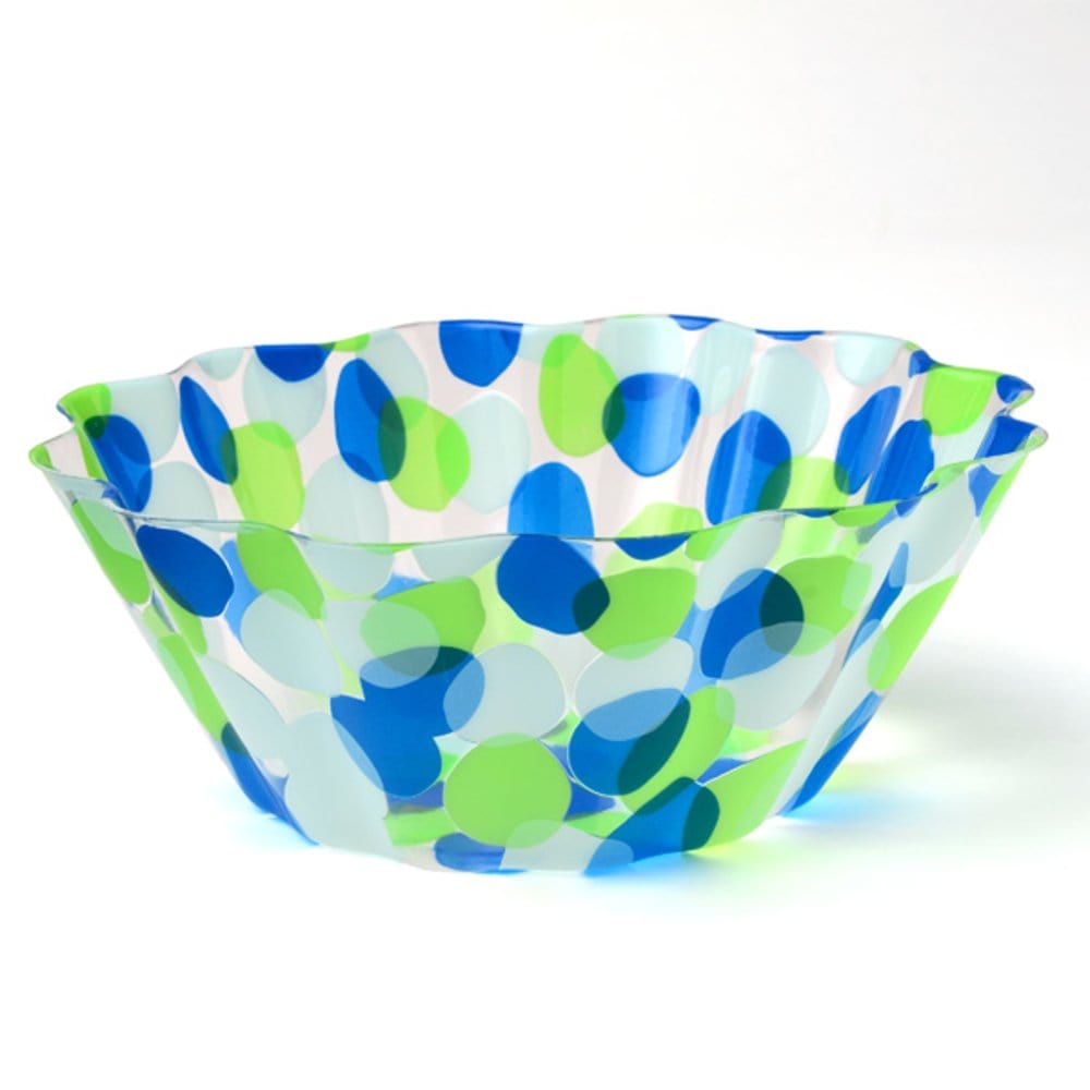Blue And Lime Party Bowl Gartner Studios Plates + Dishes 15099