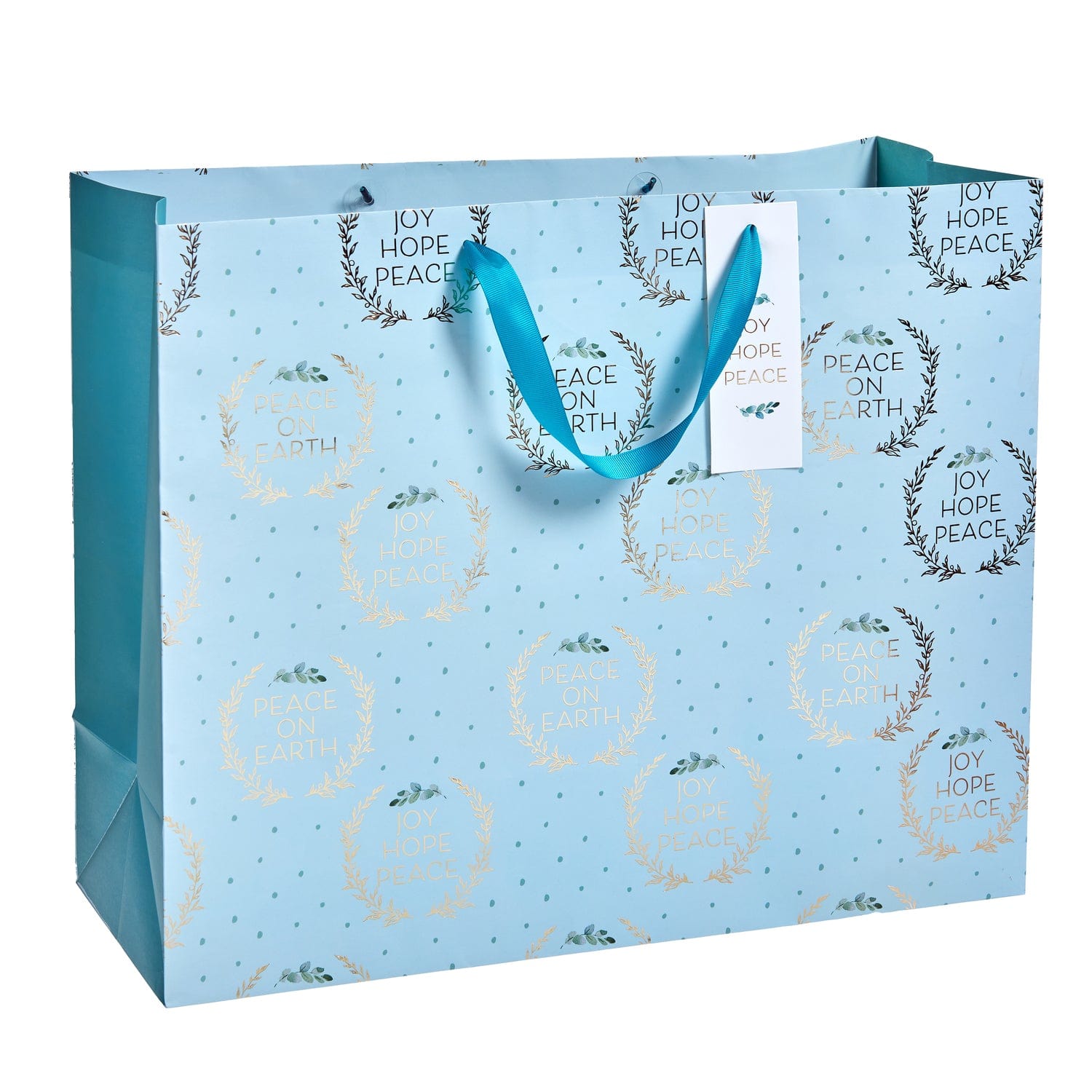 Blue Peace Wreath Jumbo Gift Bag Gartner Studios Gift Bags