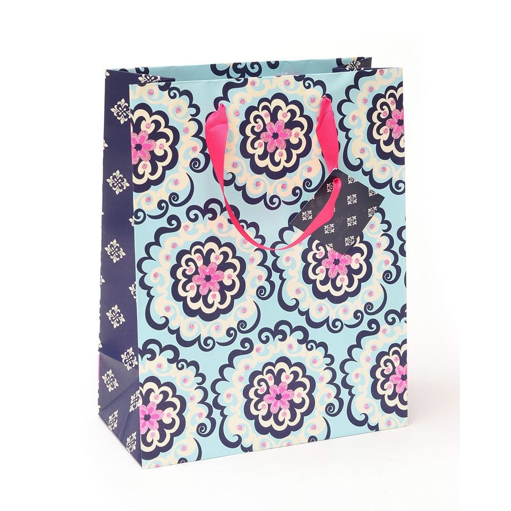 Blue &amp; Pink Medallion Medium Gift Bag Gartner Studios Gift Bags 15661-01
