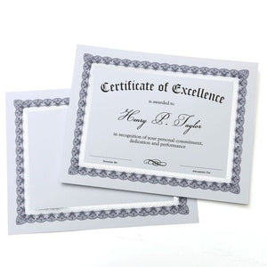 Blue & Silver Foil Certificate Paper - 15 Count Gartner Studios Certificate Paper 36005-S