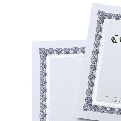Blue & Silver Foil Certificate Paper - 15 Count Gartner Studios Certificate Paper 36005-S