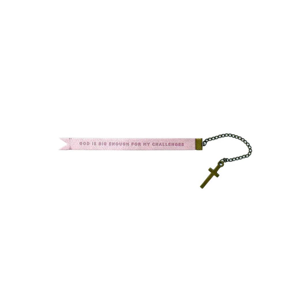 Blush &amp; Rose Gold Foil Bookmark With Cross Gartner Studios Bookmark 37649