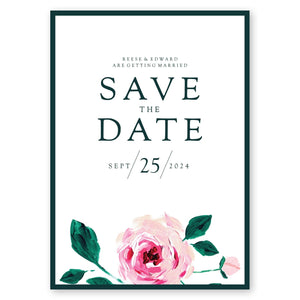 Blushing Rose Save The Date Evergreen Gartner Studios Save The Dates 96014