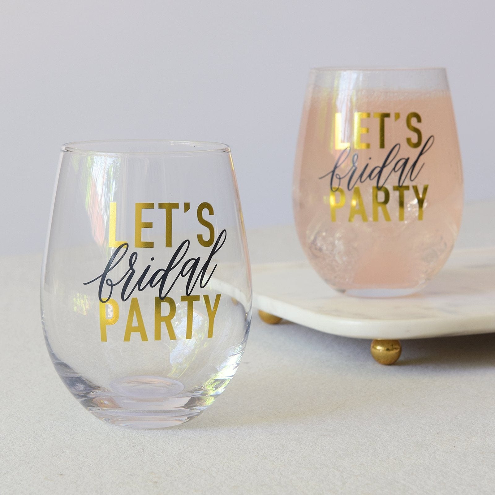 Bridal Party Stemless Wine Glass Gartner Studios Drinking Glass 42327