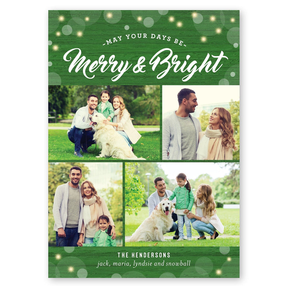 Bright Christmas Holiday Card Emerald Gartner Studios Christmas Card 95471