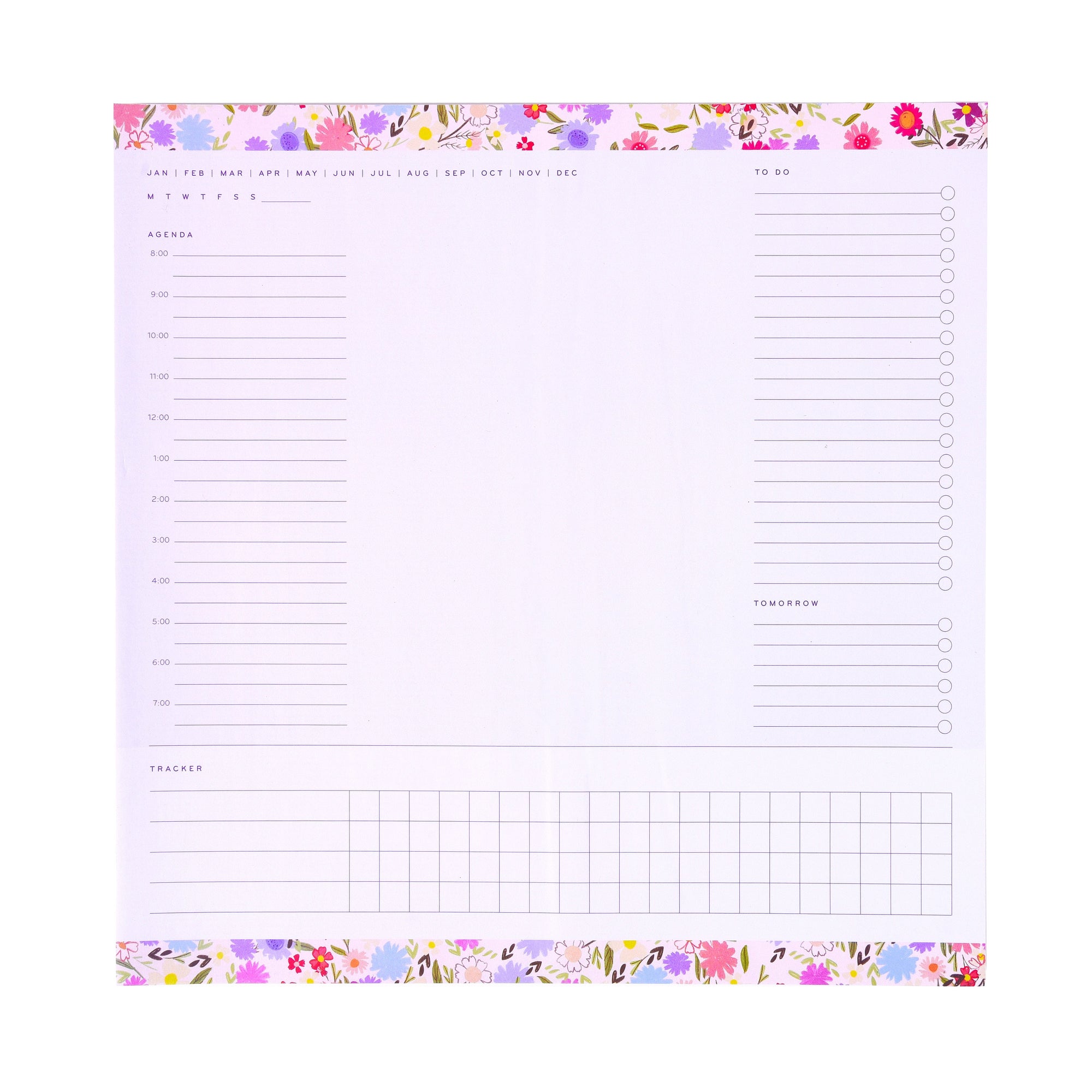 Bright Floral Smart Deck Desktop Calendar Gartner Studios 92592