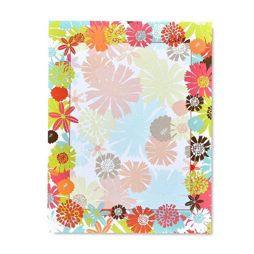 Bright Floral Stationery Paper - 40 Count Gartner Studios Stationery Paper 61769
