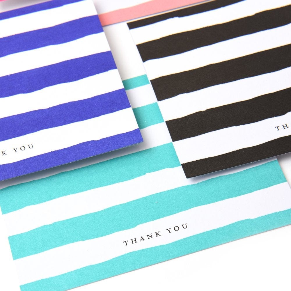 Bright Painterly Stripes Thank You Card Set Gartner Studios Cards - Thank You 33321