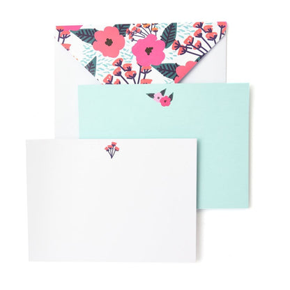 Bright Pink Floral Note Card Set Gartner Studios Note Cards 34387