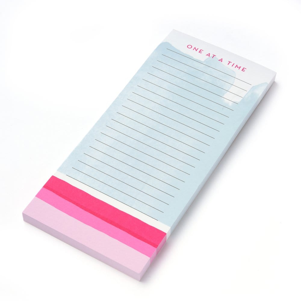 Magnetic Notepad With Magnetic Pencil Geo Pink By PU Magnetic