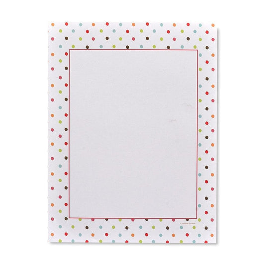 Bright Polka Dot Stationery Paper - 40 Count Gartner Studios Stationery Paper 61770