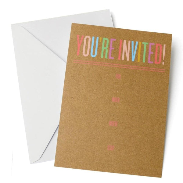Bright 'You're Invited!' Party Invitations | Gartner Studios