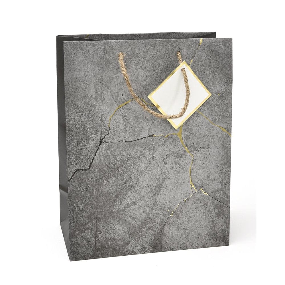 Cement And Gold Foil Medium Gift Bag Gartner Studios Gift Bags 33008