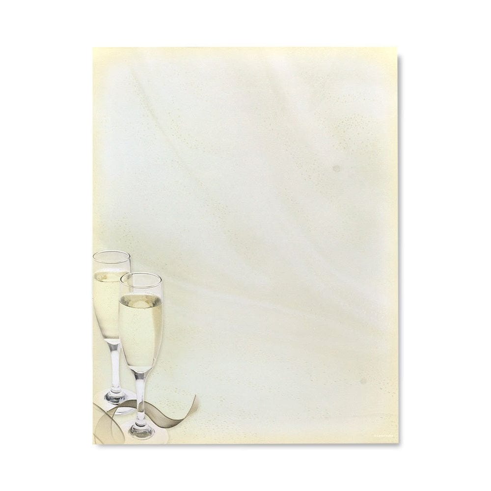 Champagne Glass Stationery Paper - 100 Count Gartner Studios Stationery Paper 65435
