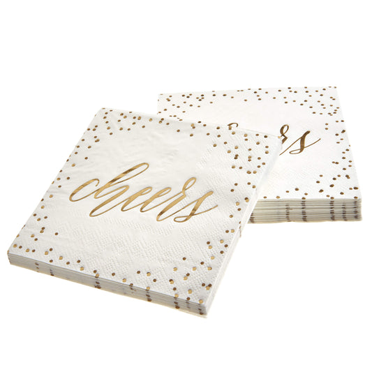Cheers Cocktail Napkins - 40 Count Roobee Napkins 91674