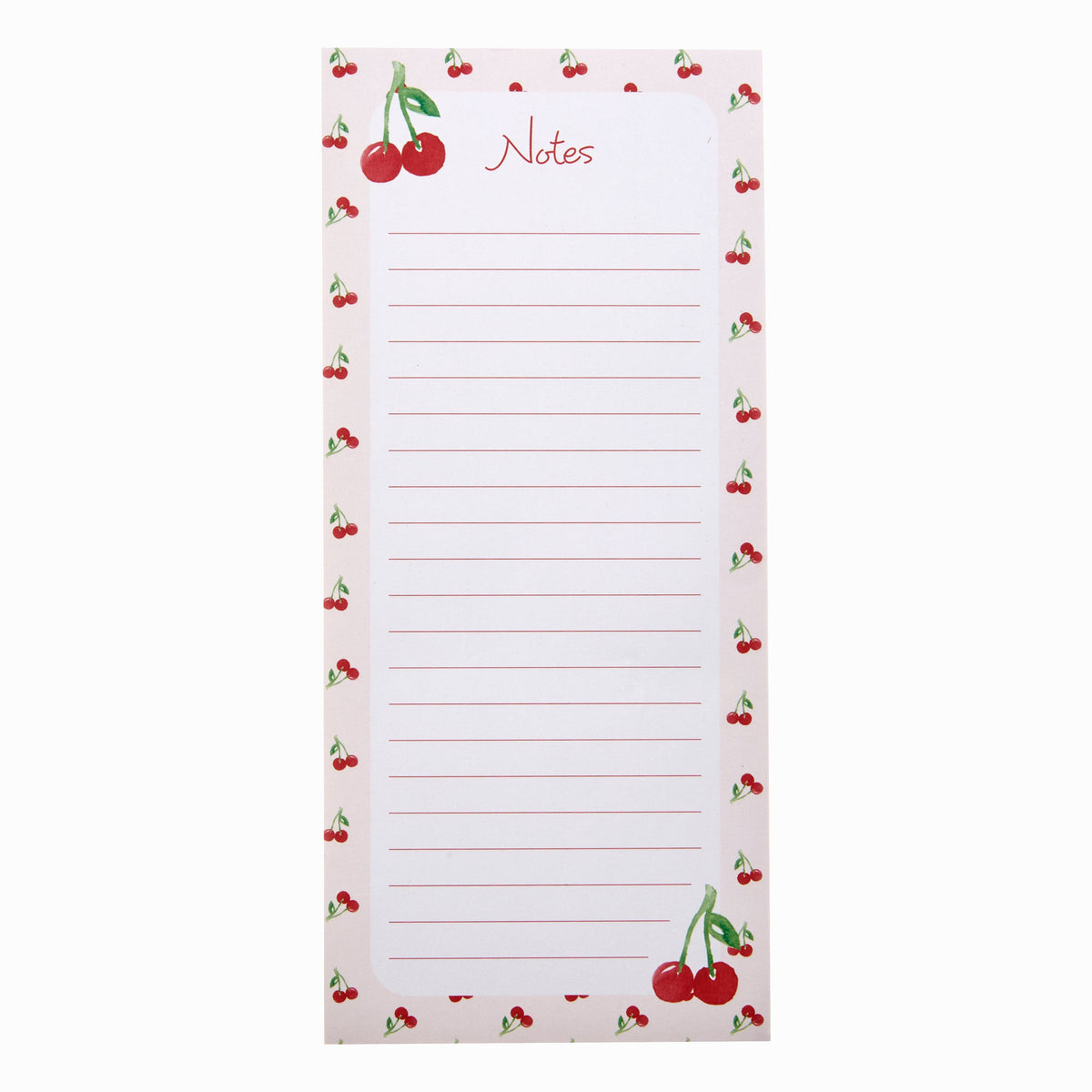 Cherry &#39;Notes&#39; List Pad George Stanley Notebooks 95275