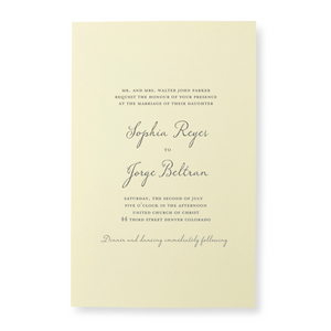 Classic Print At Home Wedding Invitation Kit Ivory Gartner Studios Invitations 76039