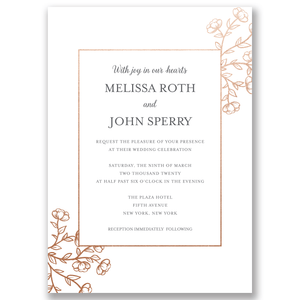 Classic Signature Foil Wedding Invitation Gray Gartner Studios Wedding Invitation 11084