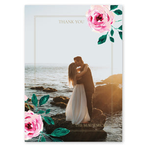 Coral Rose Wedding Thank You Gartner Studios Cards - Thank You 11198