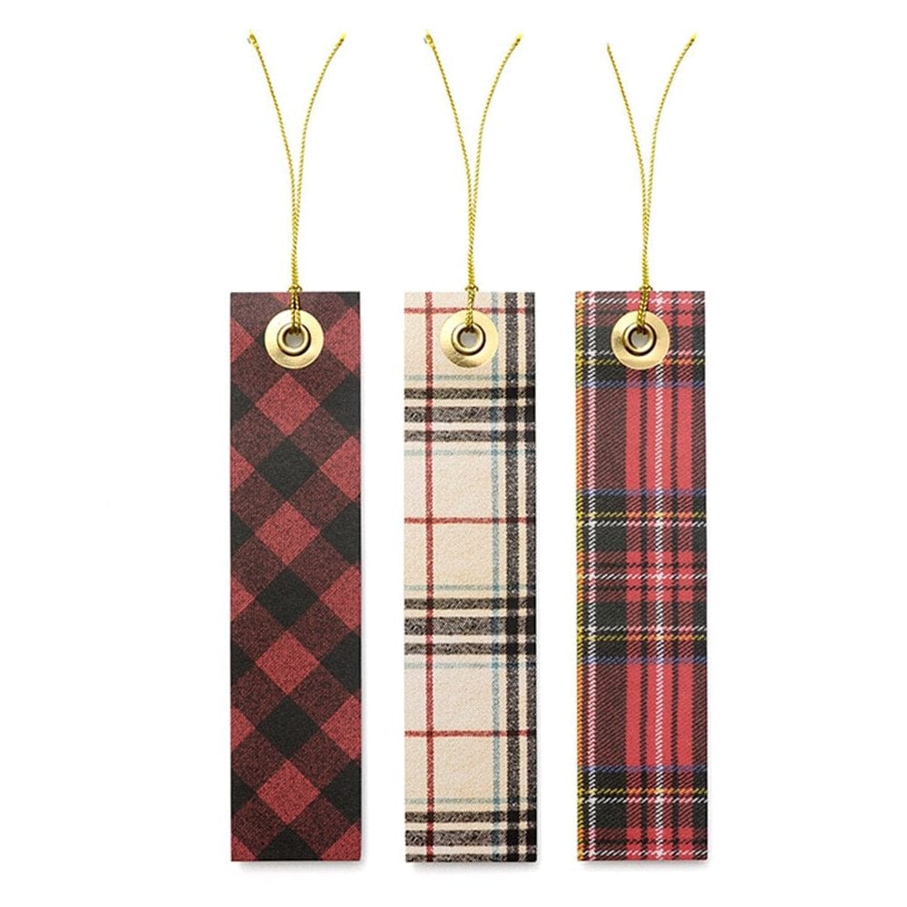 Cozy Flannel-Like Holiday Gift Tags &amp; String- 12 Count Gartner Studios Gift Tags 57228