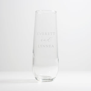 Custom Stemless Toasting Flute Gartner Studios Drinking Glass 48915