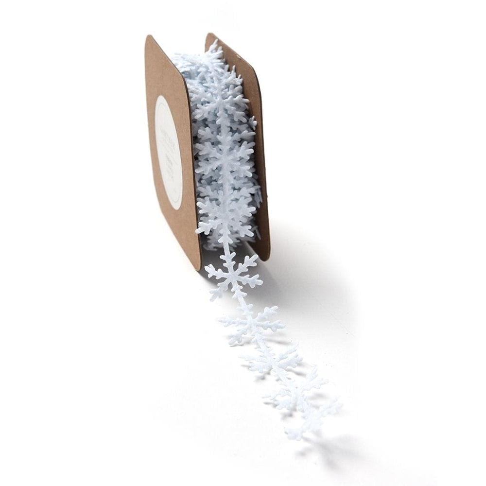Cut Felt Snowflake Ribbon - 5 Yards Gartner Studios Ribbon + Twine 36034