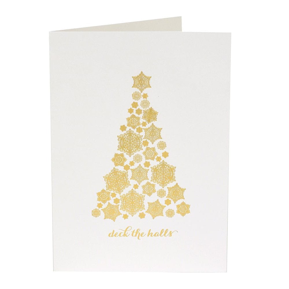 Deck The Halls&#39; Gold Foil Holiday Card Gartner Studios Cards - Christmas 28525