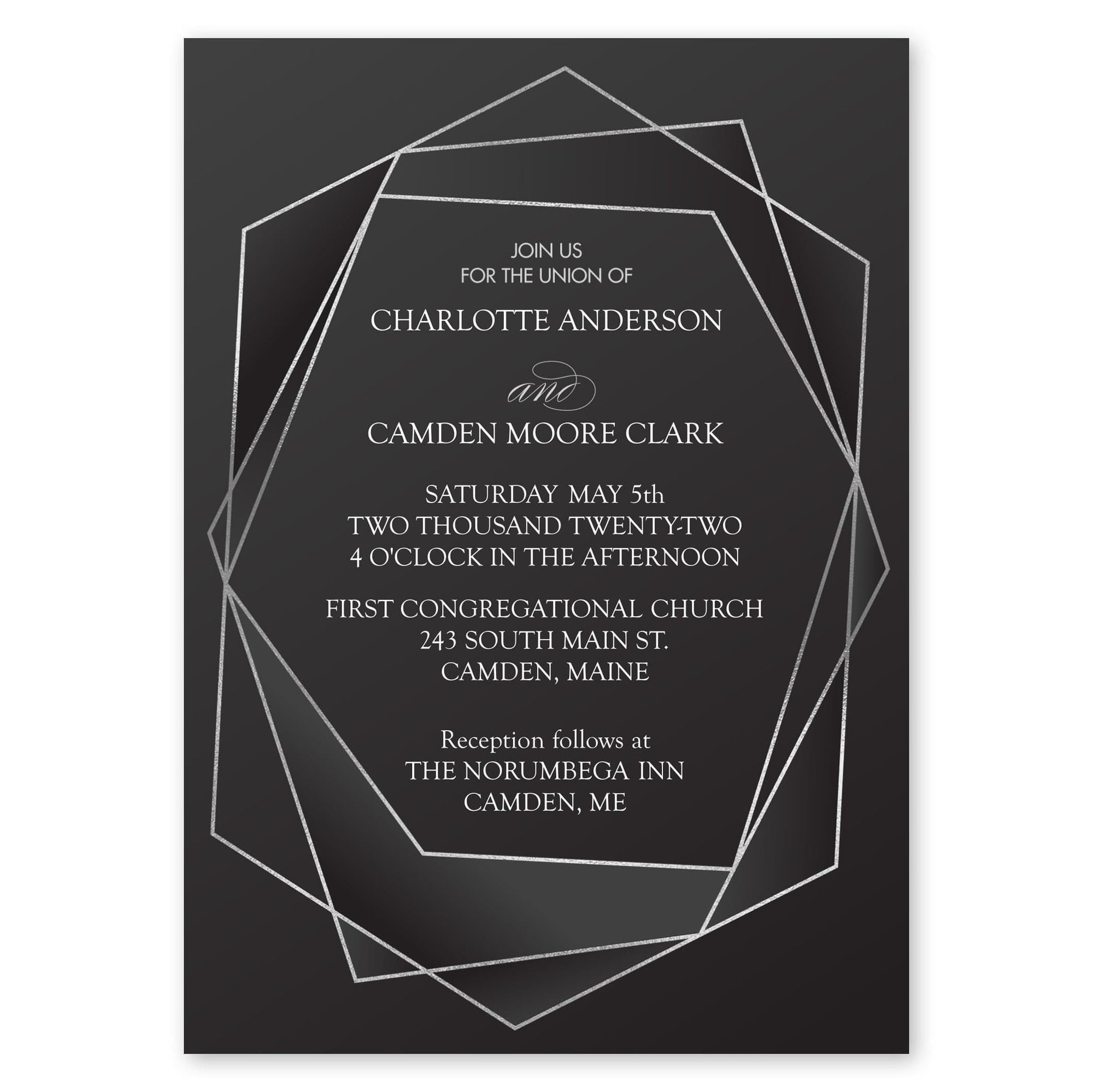 Delicate Frame Wedding Invitation Black Gartner Studios Wedding Invitation 96955