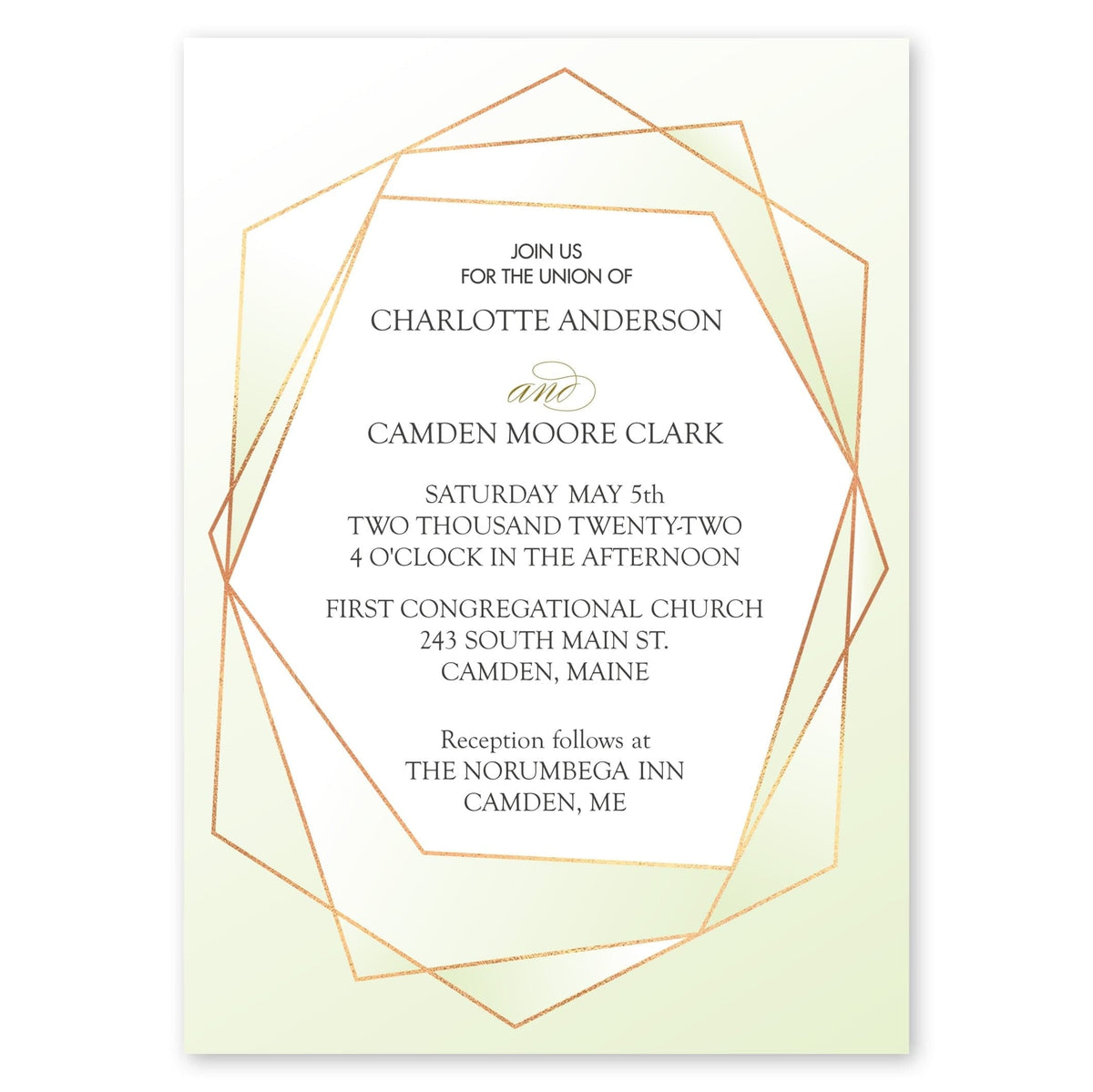 Delicate Frame Wedding Invitation Honeydew Gartner Studios Wedding Invitation 96955
