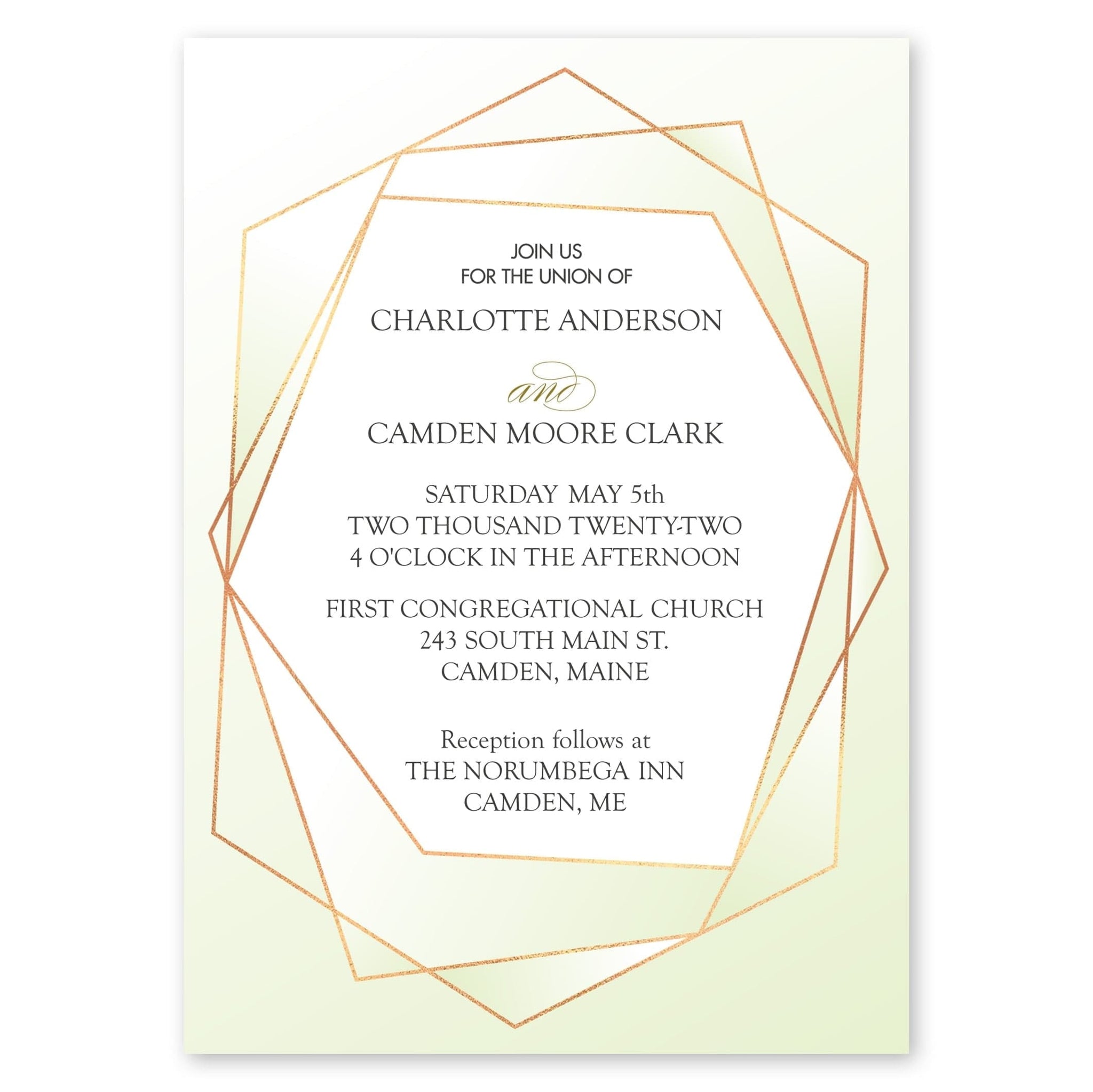 Delicate Frame Wedding Invitation | Gartner Studios