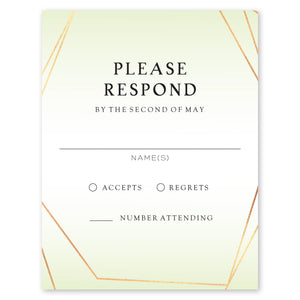 Delicate Frame Wedding Response Card Honeydew Gartner Studios Response Cards 97211