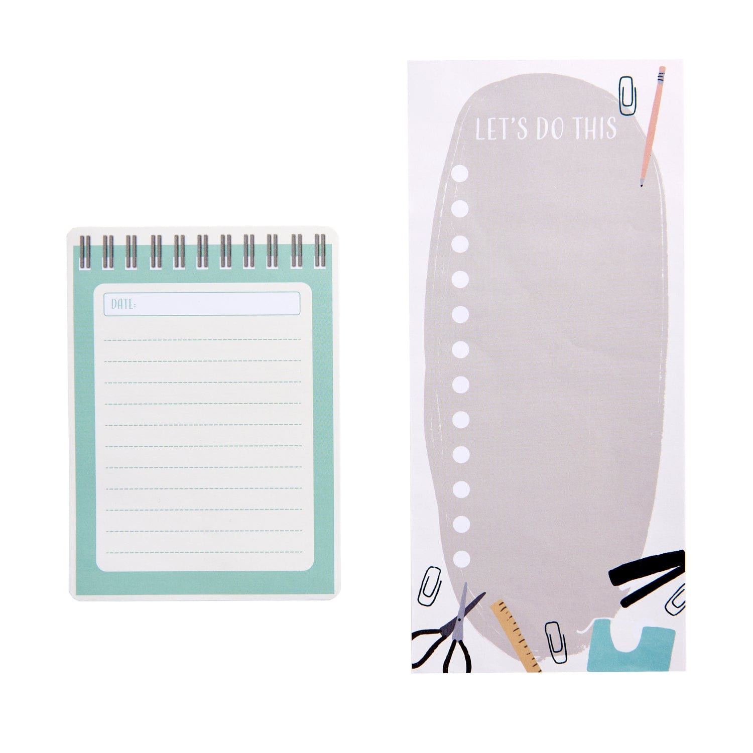 Desk 'Let's Do This' List Pads - Set of 2 George Stanley Notebooks 94642