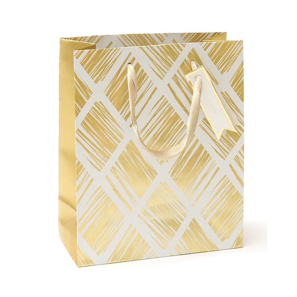 Diamond Gold Foil Small Gift Bag