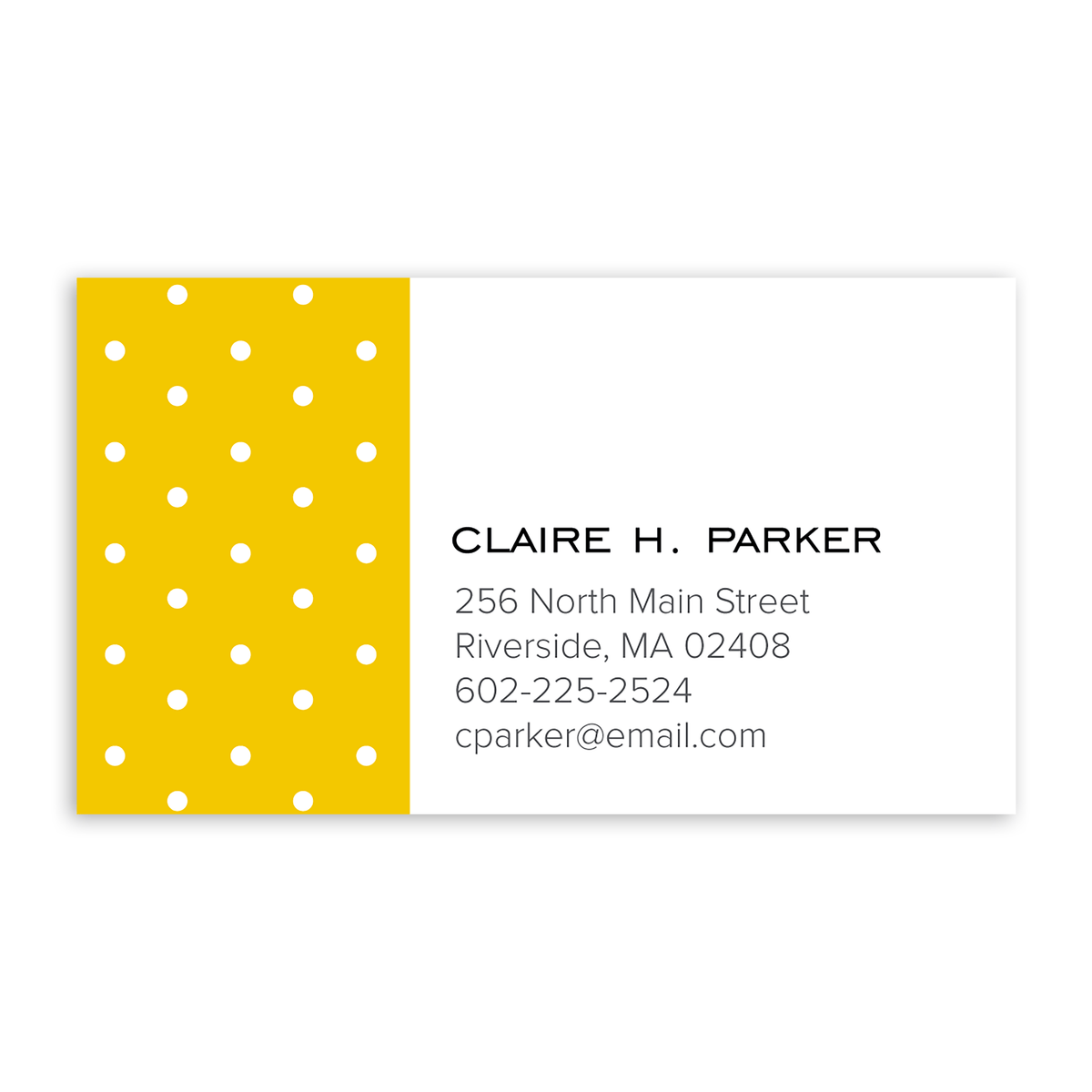 Dotted Custom Business Card Yellow Gartner Studios Business Cards 97453