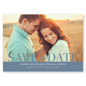 Elegant Date Save The Date Slate Blue Gartner Studios Save The Dates 96030