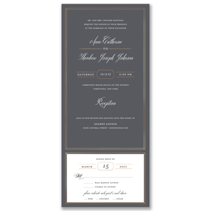 Elegant Lines All-in-One Wedding Invitation Gartner Studios All-in-One Wedding Invitation 98523