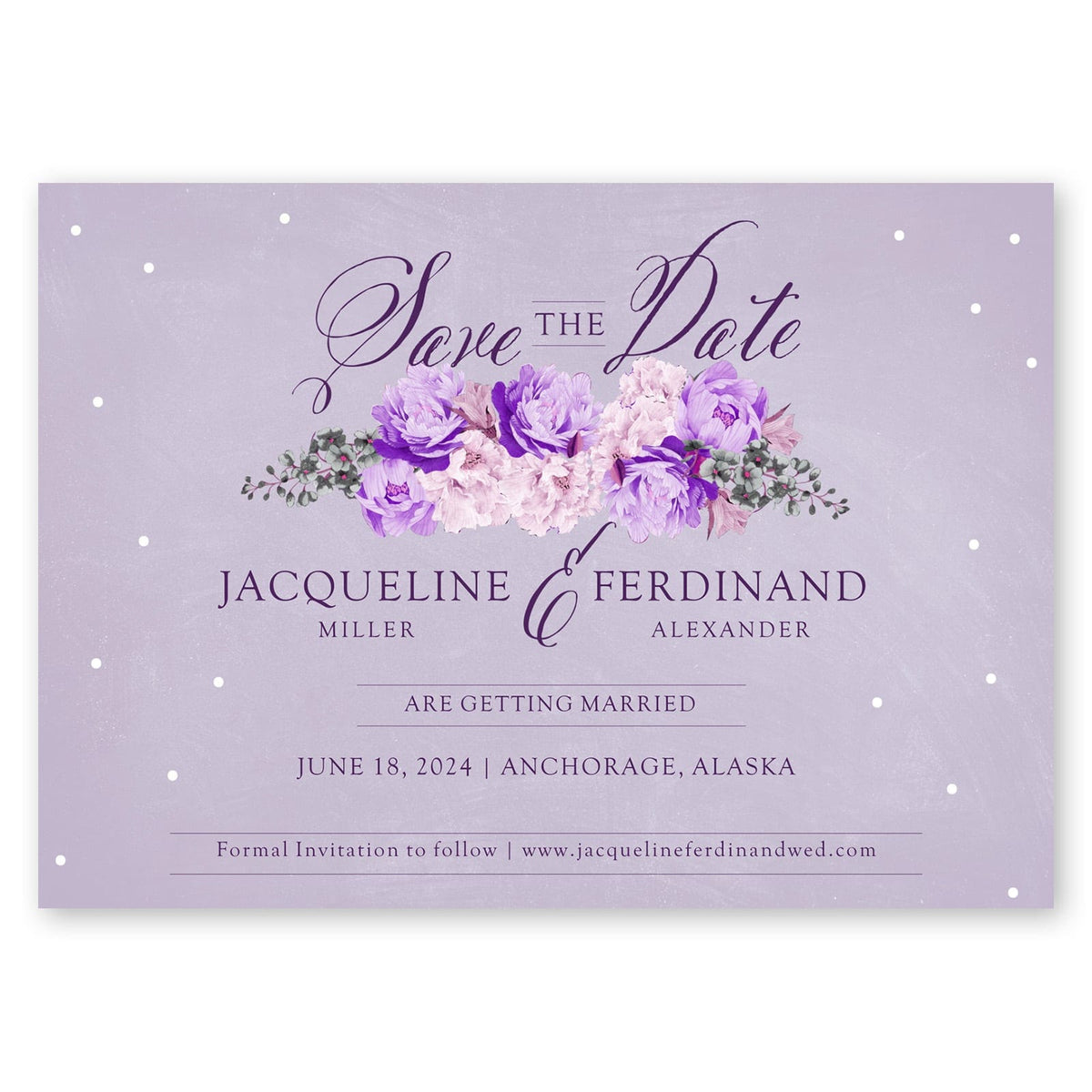 Enchanted Blossom Save The Date Light Purple Gartner Studios Save The Dates 96039