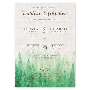 Evergreens Wedding Invitation Khaki Gartner Studios Wedding Invitation 96951